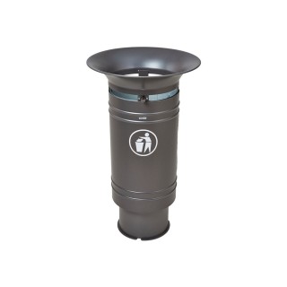 Corbeille Cévennes 60 litres Procity - Avec seau tôle électrozinguée - Gris Procity