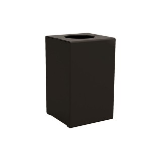 Corbeille KUB. acier 120 litres Procity - Sans couvercle - Haut. 750 mm - Noir foncé