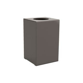 Corbeille KUB. acier 120 litres Procity - Sans couvercle - Haut. 750 mm - Gris Procity