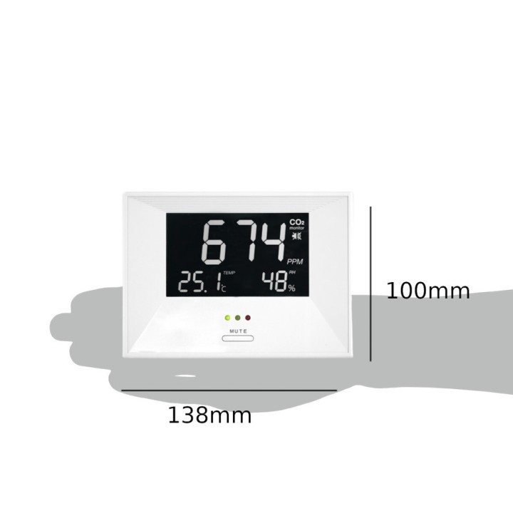 Moniteur de CO2 AIRCO2NTROL LIFE avec système d'alarme TFA