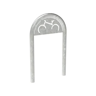 Appui vélos trombone Procity - Ø 60 mm - Avec signalétique - Galva - Scellement direct