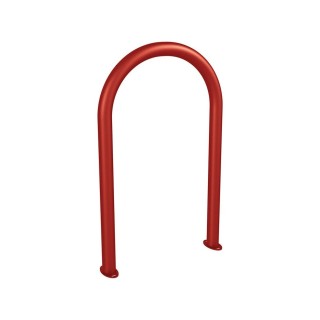 Appui vélos trombone Procity - Ø 60 mm - Sans signalétique - Peint/galva - Sur platines - Rouge pourpre