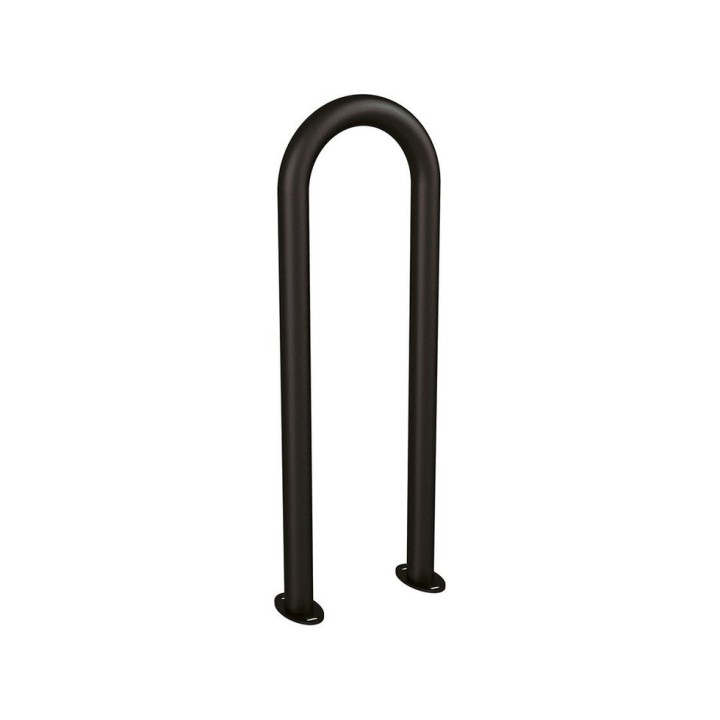 Appui vélos trombone Procity - Ø 50 mm - Peint/galva - Sur platines - Noir foncé