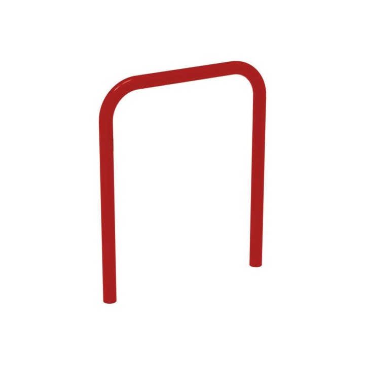 Arceau vélos simple Procity - Ø 50 mm - Peint/galva - Scellement direct - Rouge pourpre
