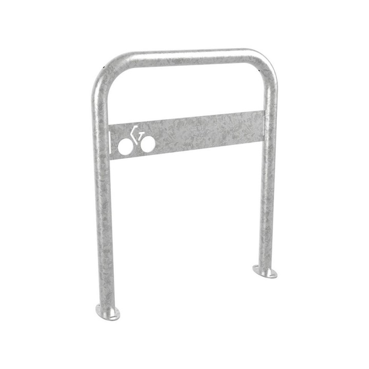 Arceau vélos avec signalétique Procity - Ø 50 mm - Galva - Sur platines