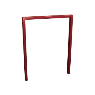 Appui vélos Milan Procity - 50 x 30 mm - Peint/galva - Scellement direct - Rouge pourpre