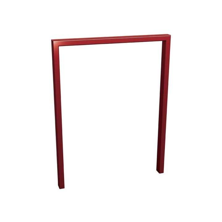 Appui vélos Milan Procity - 50 x 30 mm - Peint/galva - Scellement direct - Rouge pourpre