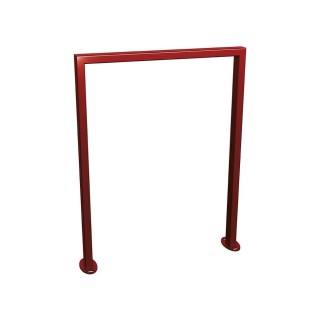 Appui vélos Milan Procity - 50 x 30 mm - Version classique - Peint/galva - Sur platines - Rouge pourpre
