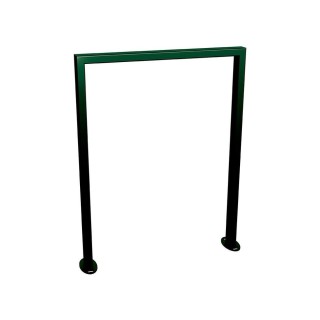 Appui vélos Milan Procity - 50 x 30 mm - Version classique - Peint/galva - Sur platines - Vert mousse