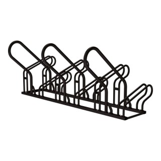 Appui vélos Optimum Procity - 50 x 30 mm - Peint/galva - Fixation au sol à fixer ou à poser - Noir foncé