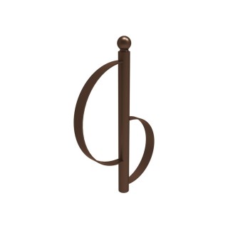 Appui vélos Province Classique Boule Procity - Peint/galva - Scellement direct - Brun chocolat