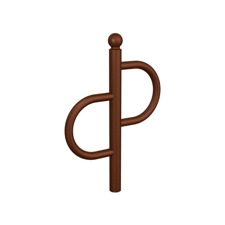 Appui vélos Province Tradition Boule Procity - Peint/galva - Scellement direct - Aspect Corten
