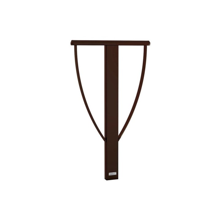 Appui vélos Lisbonne Procity - 80 x 40 mm - Peint/galva - Scellement direct - Brun chocolat