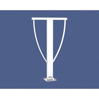 Appui vélos Lisbonne Procity - 80 x 40 mm - Peint/galva - Sur platines - Blanc pur