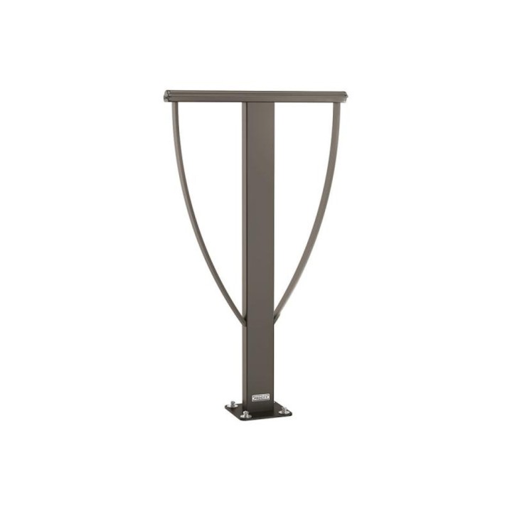 Appui vélos Lisbonne Procity - 80 x 40 mm - Peint/galva - Scellement direct - Gris Procity
