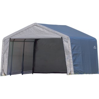 Abri de jardin souple gris en toile imperméable 13,7m² ShelterLogic