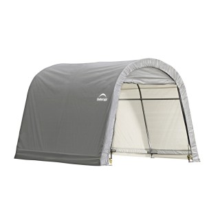 Abri de jardin souple gris en toile imperméable 9m² Round-Top ShelterLogic