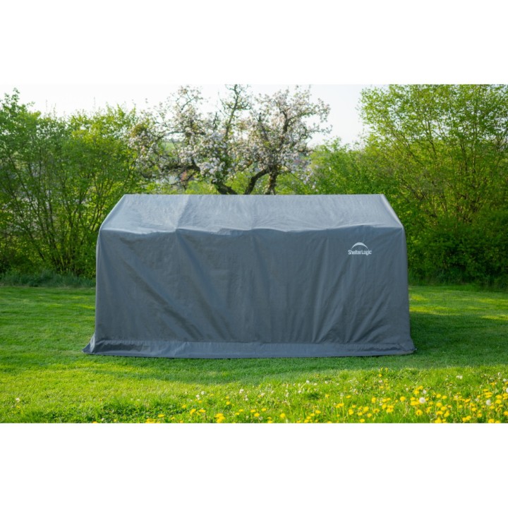 Garage souple gris en toile imperméable 18,13m² ShelterLogic
