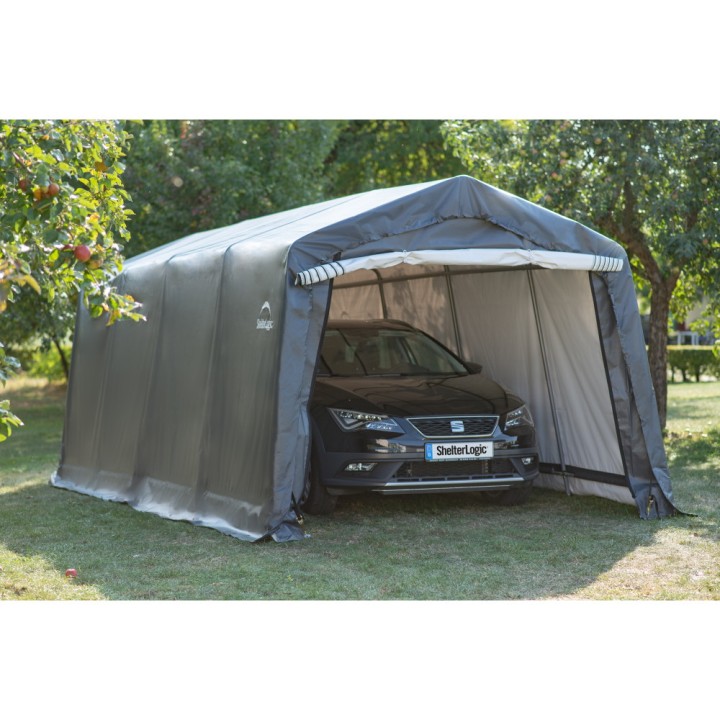 Garage souple gris en toile imperméable 18,3m² ShelterLogic