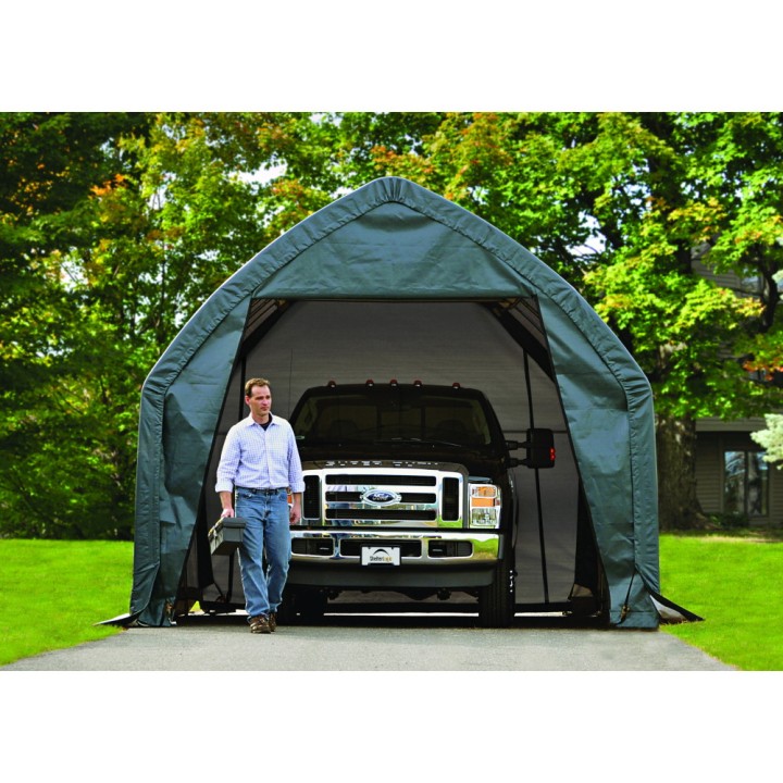 Garage souple vert en toile imperméable 23,8m² ShelterLogic