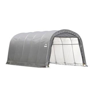 Garage souple gris en toile imperméable 22,57m² Round-Top ShelterLogic