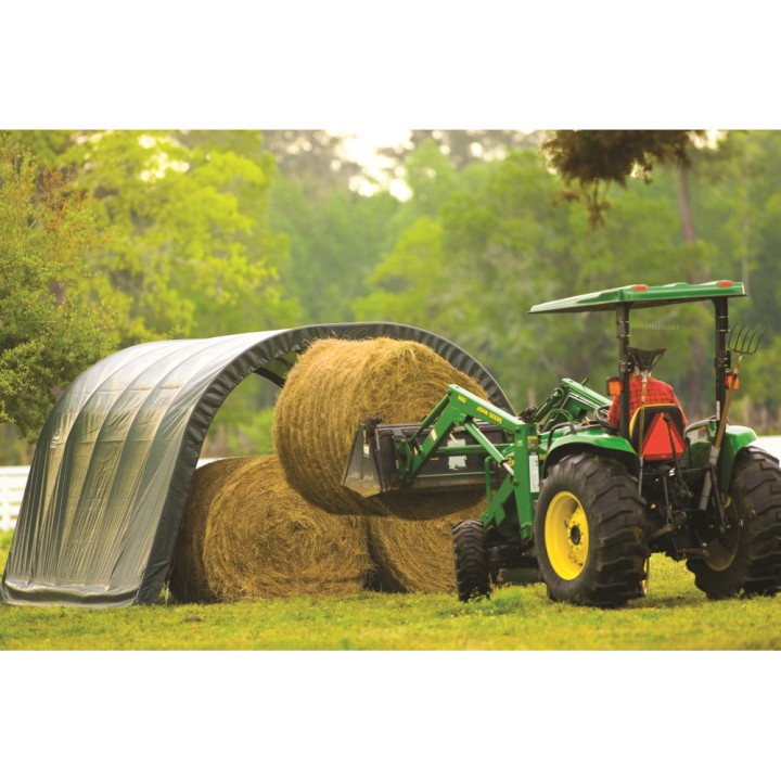 Tente de pâturage verte en toile imperméable 22,6m² Run-In-Shed ShelterLogic