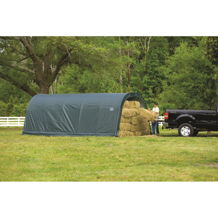 Tente de pâturage verte en toile imperméable 22,6m² Run-In-Shed ShelterLogic
