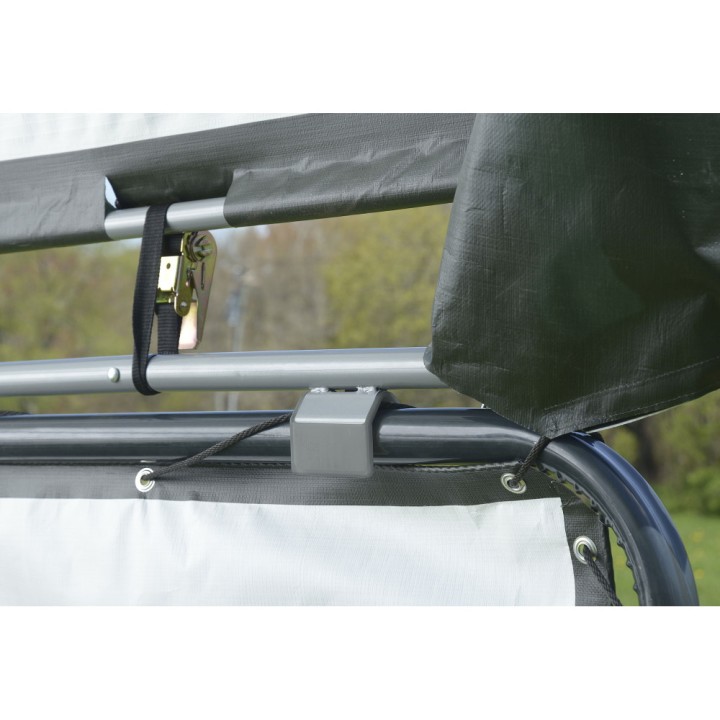 Habillage vert en toile imperméable pour enclos pour chevaux ShelterLogic
