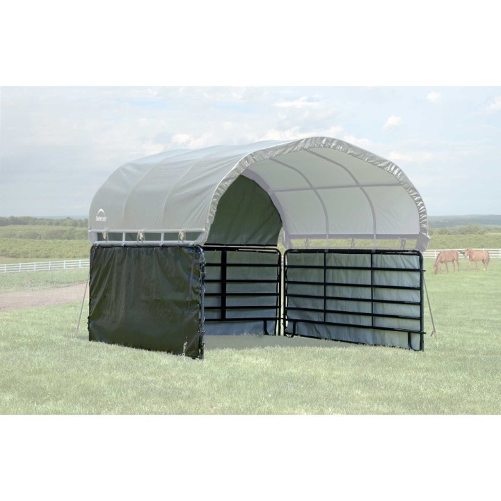 Habillage vert en toile imperméable pour enclos pour chevaux ShelterLogic