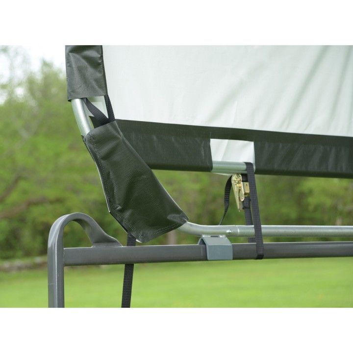 Toit vert en toile imperméable pour enclos pour chevaux ShelterLogic