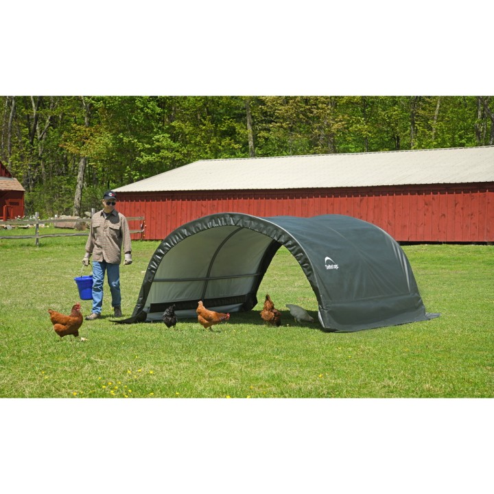 Tente de pâturage verte en toile imperméable 7,8m² Run-In-Shed ShelterLogic