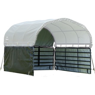 Habillage vert en toile imperméable pour enclos pour chevaux ShelterLogic