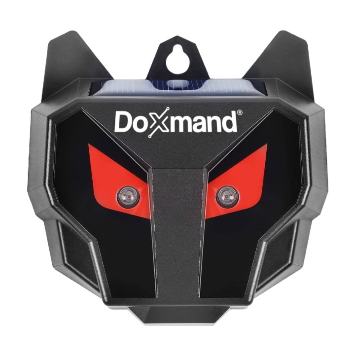 Répulsif solaire pour animaux avec lumières clignotantes LED rouges Doxmand – 2 pièces