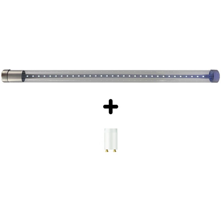 Tube LED anti-éclats UVAthena 7W T8 43cm pour désinsectiseur 80 m²