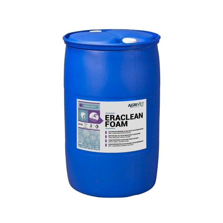 Nettoyant alcalin moussant concentré Eraclean Foam Agrivet - Fût 230 kg