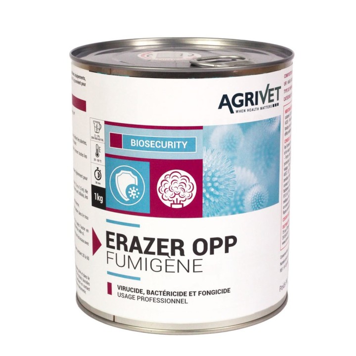 Désinfectant fumigène à mèche Erazer OPP Agrivet - Pot 1 kg