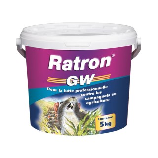Ratron GW Frunol - Rodonticide mulot/campagnol - Seau 5 kg