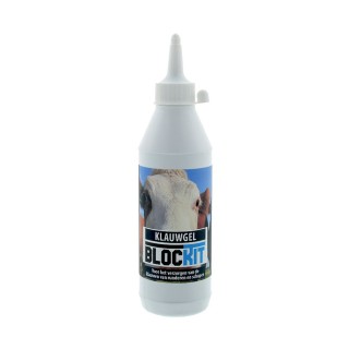 Soin des onglons Blockit BlueGel, pour vaches, ovins et caprins - Flacon doseur 500 ml