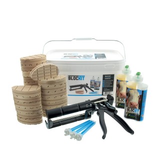 Soin des onglons Blockit Bluegel - Glue Startset, pour vaches, ovins et caprins - Pot 210 ml