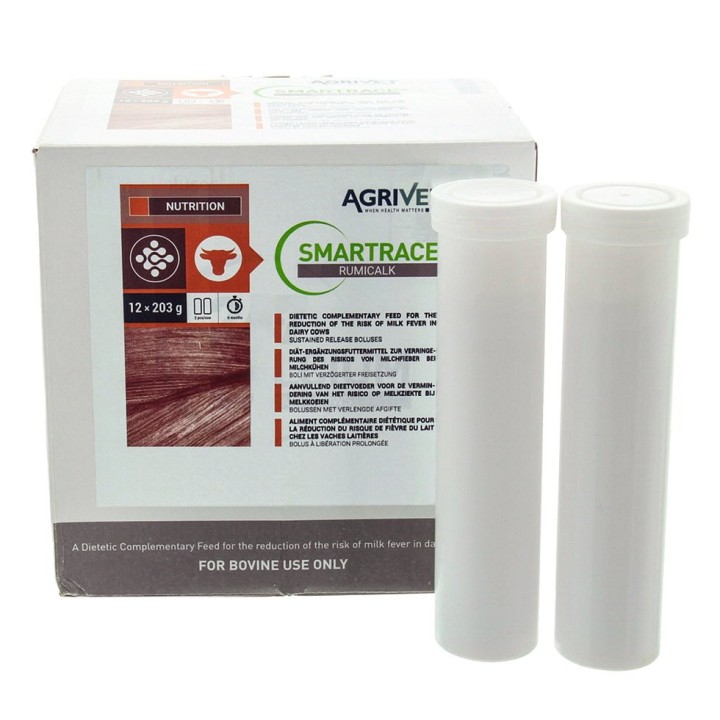 Rumicalc Bolus Agrivet - Bolus à libération contrôlée et rapide contenant 2 sources de calcium - 203 gr.