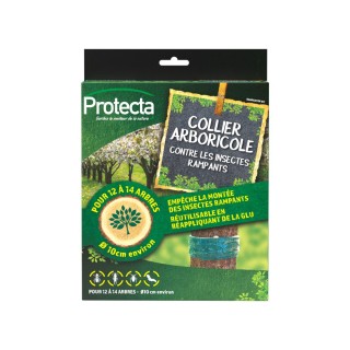 Collier arboricole Protecta contre les insestes rampants - kit complet (2 x 2 m de collier - mousse + treillis)