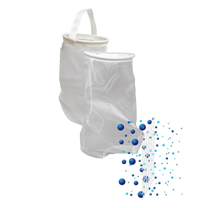 Poche de filtration monofilament QUALIPOCHE M - taille 10 - 5µm - anneau torique en polypropylène Quali-filtres