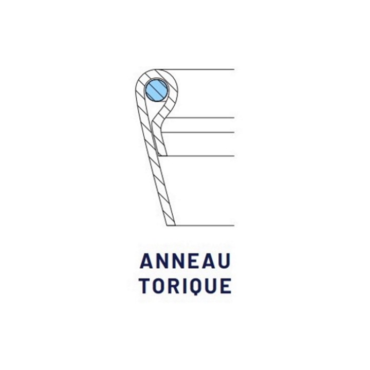 Poche de filtration monofilament QUALIPOCHE M - taille 10 - 5µm - anneau torique en acier galvanisé Quali-filtres