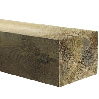 Traverse paysagère Pin, classe 4 marron dim. 10 x 20 x 200 cm