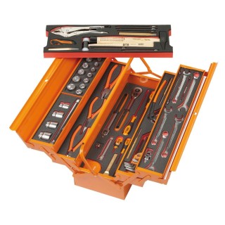 Boite à outils avec 69 outils dans la mousse Bahco