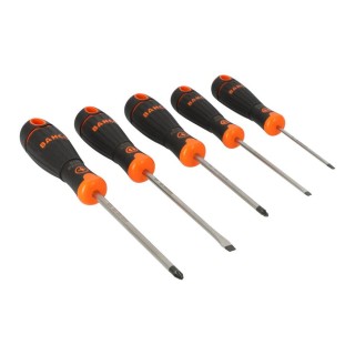 Jeu de 5 tournevis BahcoFit fente et pozidriv Bahco