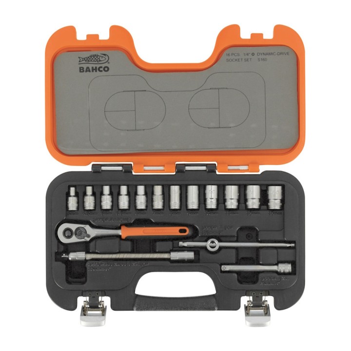 Coffret de douilles 1/4" - 16 pièces Bahco
