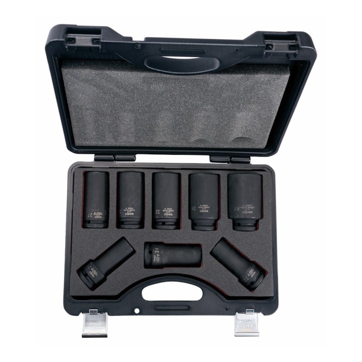 Jeu de douilles à choc longues 6 pans 3/4" - 8 pièces Bahco