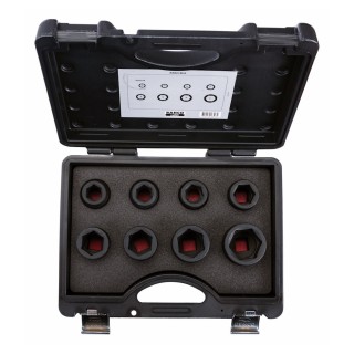 Jeu de douilles à choc 6 pans 3/4" - 8 pièces Bahco