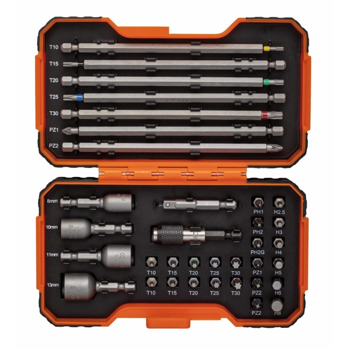 Jeu de 35 embouts 1/4 Bahco